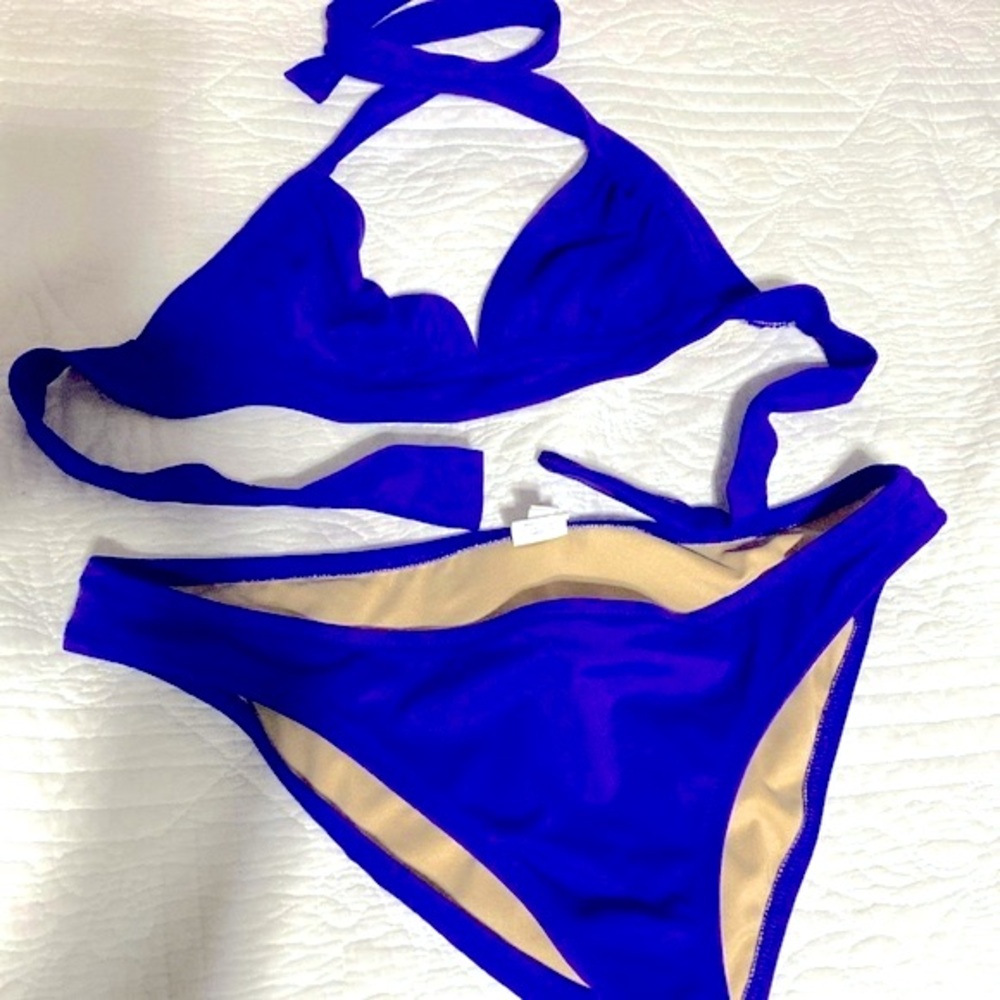 J. Crew Royal Purple Bikini